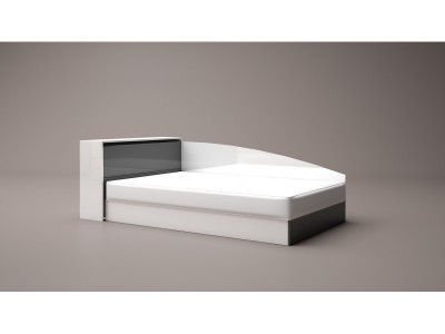 Κρεβάτι Apolo 8 (ανθρακίτη στιλπνό /λευκό στιλπνό)